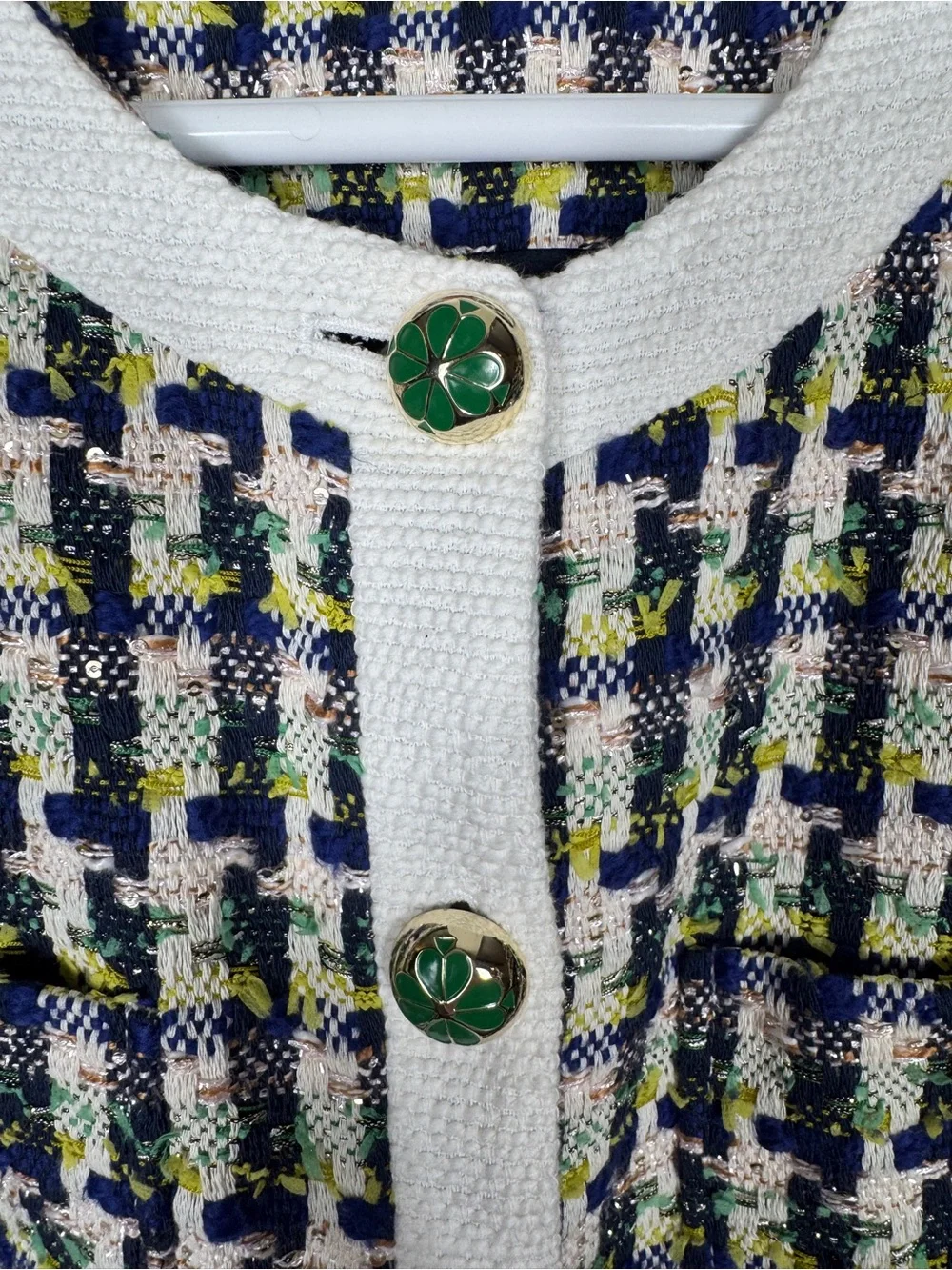 Kate Spade Juniper Pop Tweed Topper, Size 4